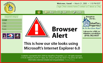 Browser Check Alert